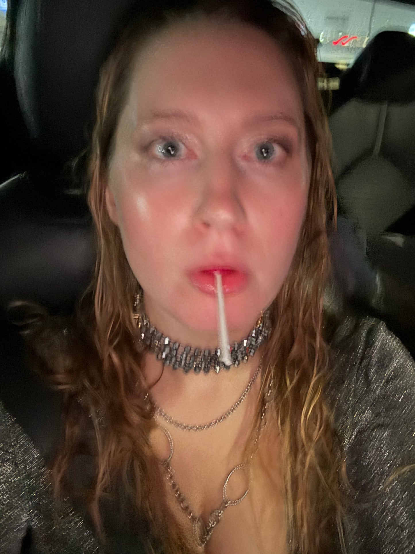 Chrome Beaded Chainlette