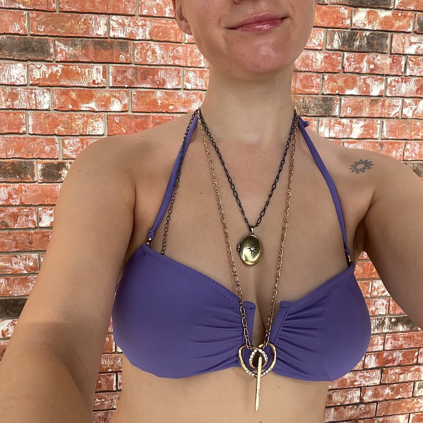 Celestial Lockette on Turquoise Chain