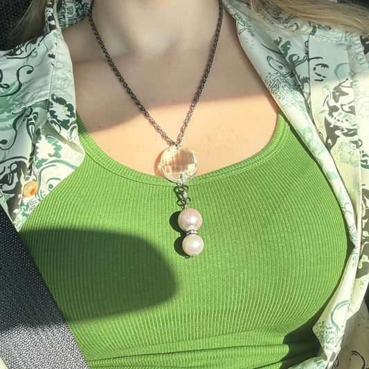 Lavender Pearl Kaleidoscope Charmlette Necklace