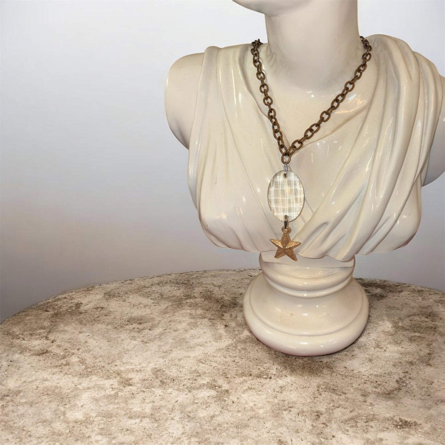 Starry Kaleidoscope Bronze Charmlette Necklace