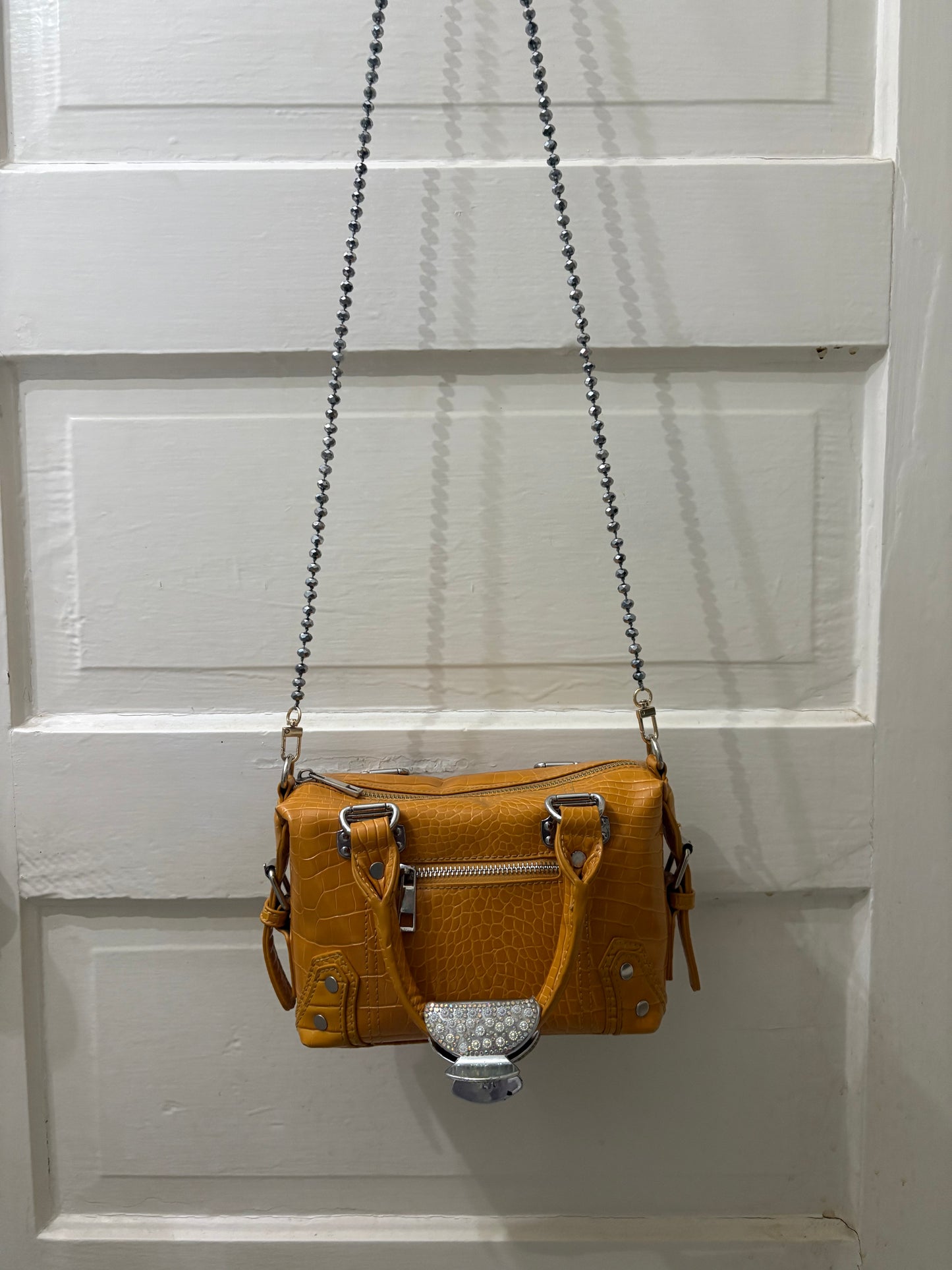 Chrome Beaded Chainlette